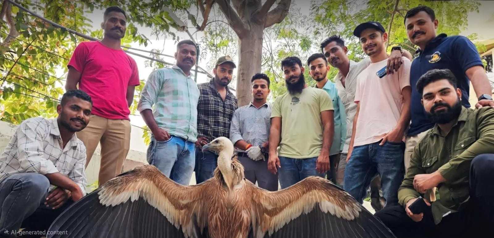 PMM volunteers at a plantation drive in Dahod